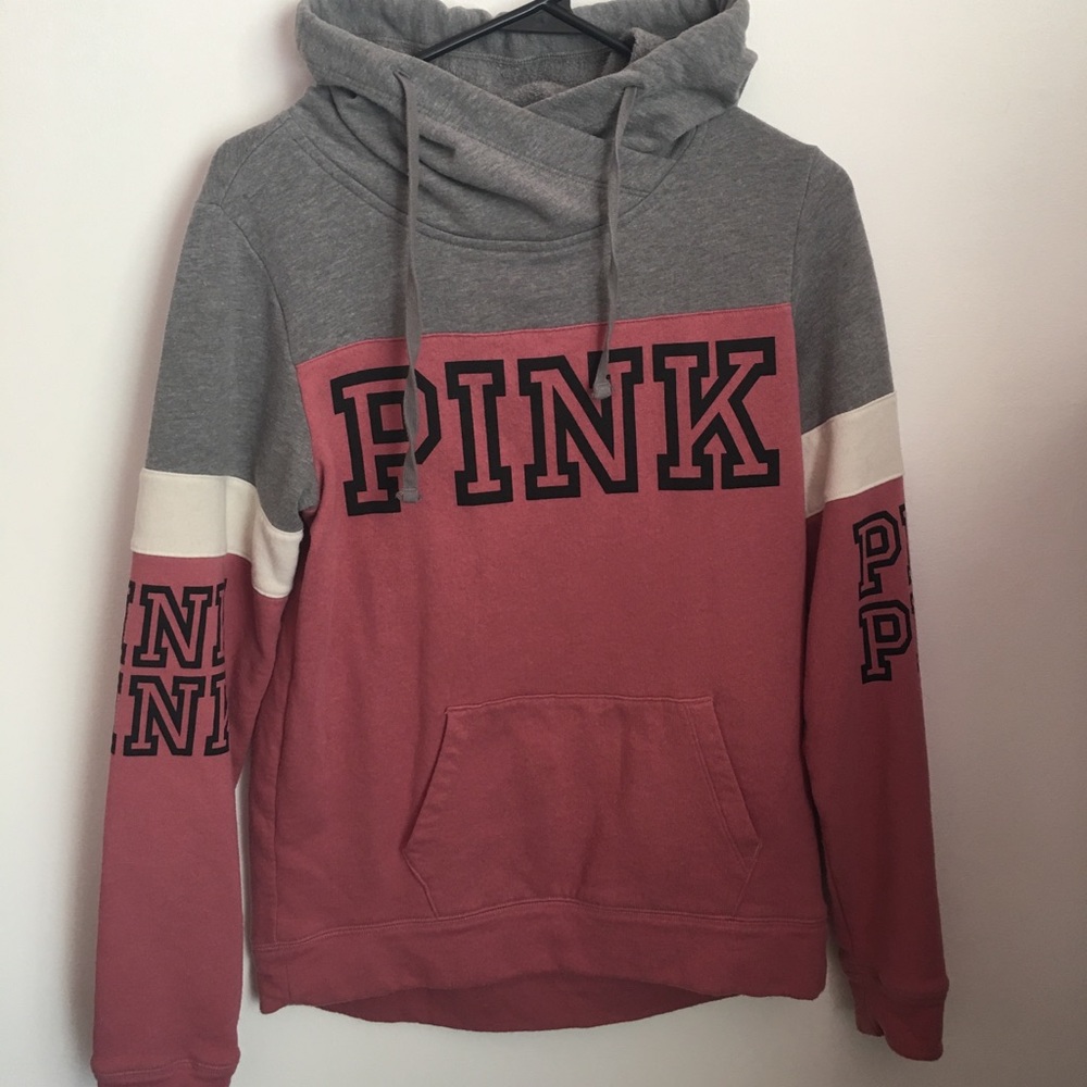 PINK Turtleneck Hoodie